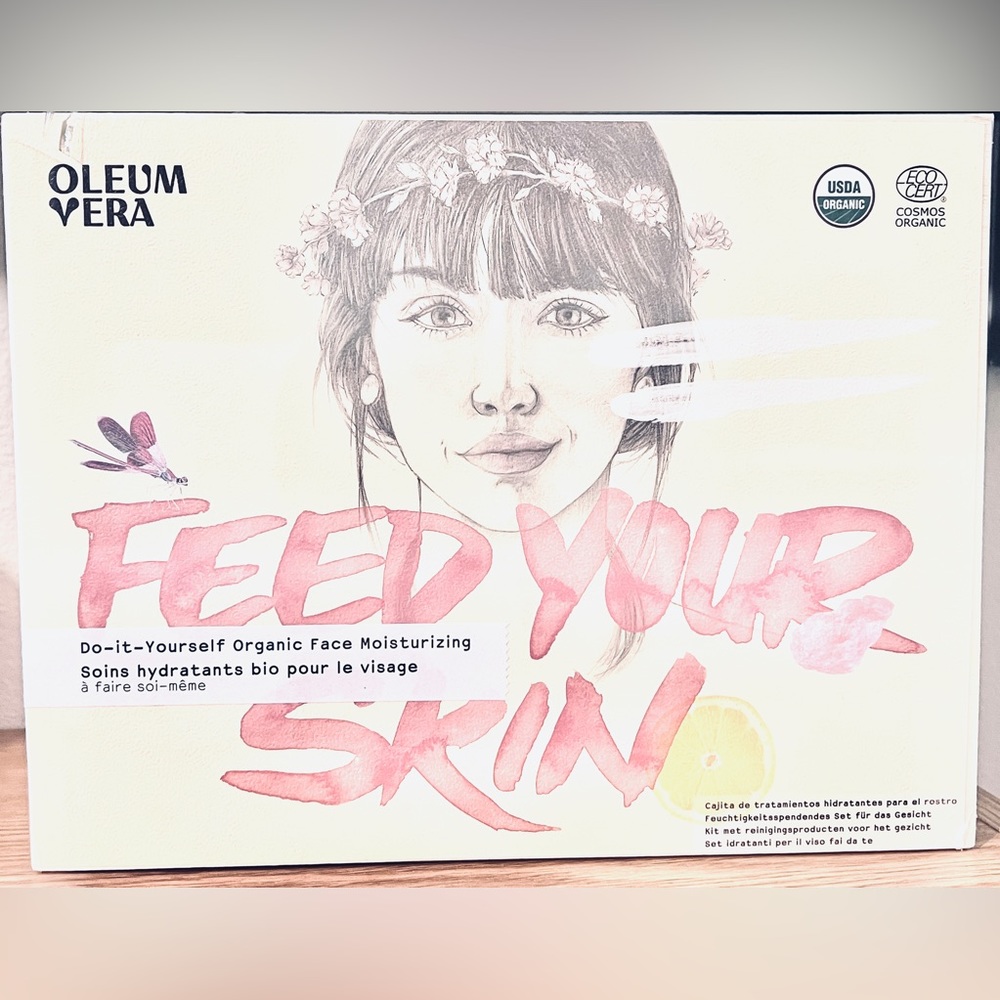 NEW OLEUM VERA D-I-Y Organic Face Moisturizing Kit